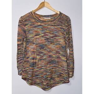 John Paul Richard colorful long sleeve knit sweater women’s size large